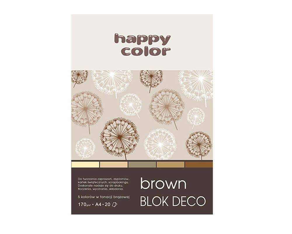 Blok DECO A4/20ark.170g brown