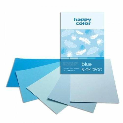 Blok DECO A4/20ark.170G blue