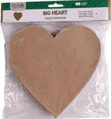 Kształt z papieru mache BIG HEART (Zdjęcie 1)