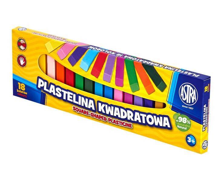 Plastelina 18-kol. ASTRA kwadratowa