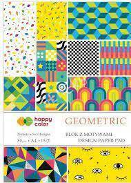 Blok z motywem GEOMETRIC A4 15ark.80g