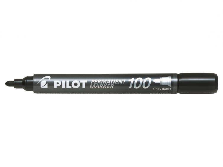 Marker PILOT SCA-100 F czarny XXL BOX (Zdjęcie 1)