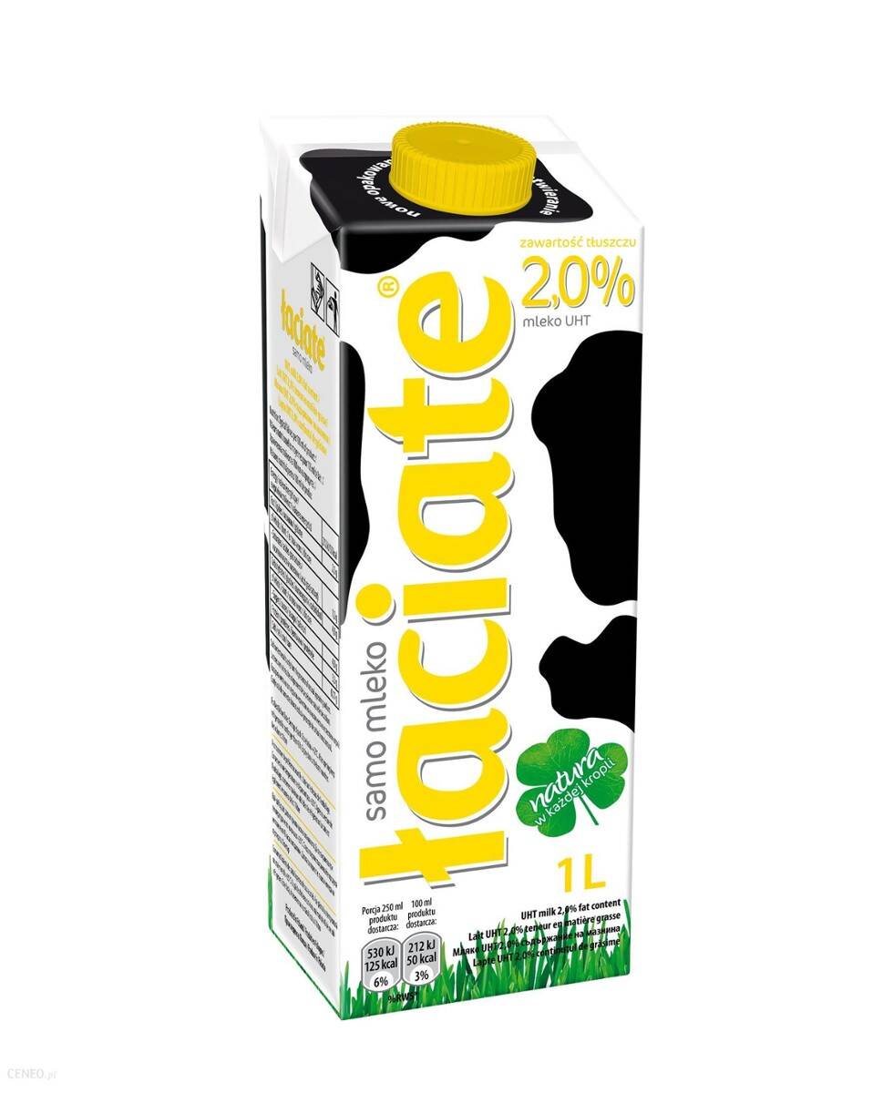 Mleko 2% 1L   Z ZAKRĘTKĄ ŁACIATE