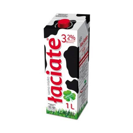 Mleko 3,2%  1l z zakrętką ŁACIATE