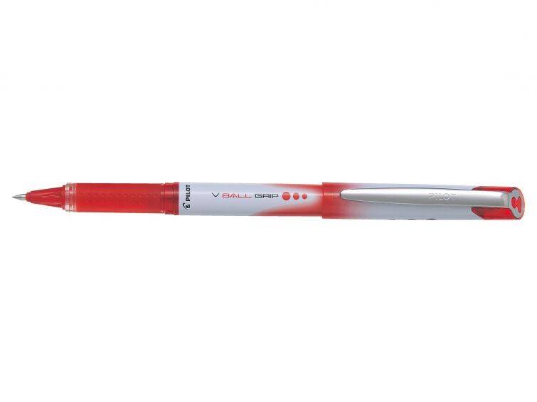 Cienkop.PILOT V-BALL GRIP CZERWONY 0,3mm