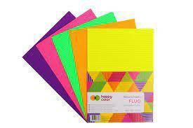 Tektura falista  A4 5ark.5kol. FLUO Happ