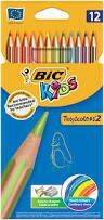 KREDKI BIC KIDS 12 KOL.TROPIC