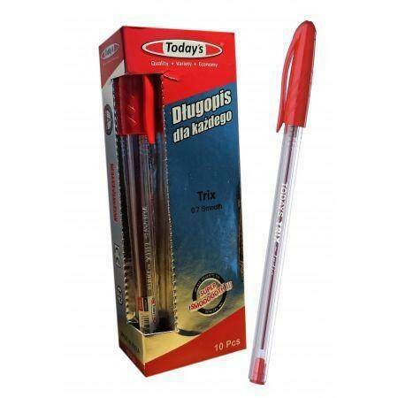 Długopis TODAYS TRIX czerwony 1szt. (Zdjęcie 1)