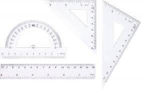 Zestaw geometr.TETIS linijka 15cm