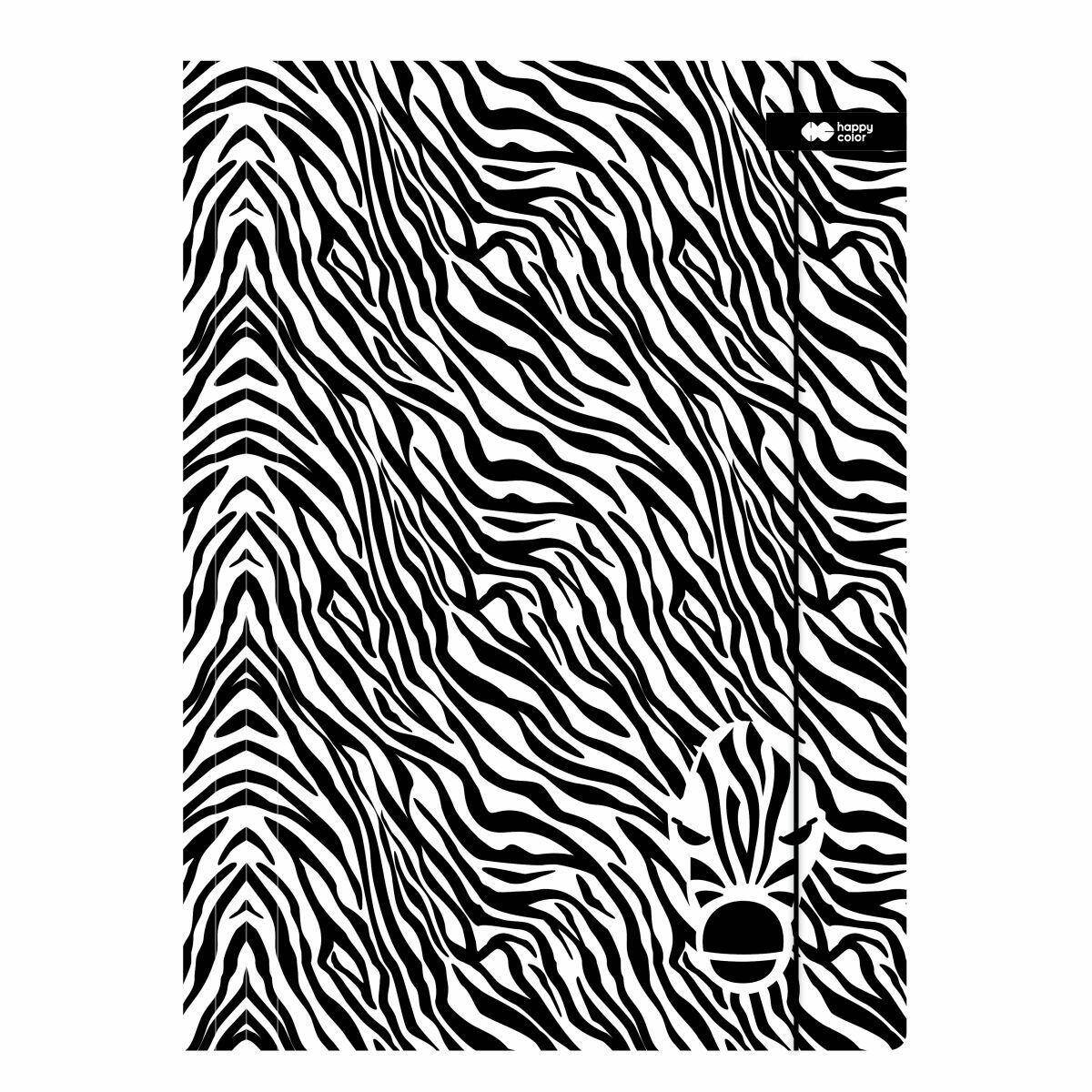 Teczka z gumką 24x31cm Black&White ZEBRA