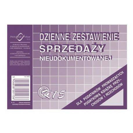 Dzienne zest.sprz.księ.nieudok.K15