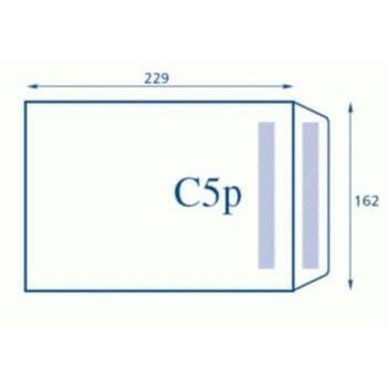 Koperta C5 biała HK foliowana po 50szt.