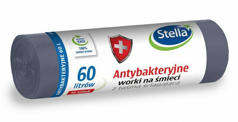 Worki na śmieci 60L/10szt z taśmą STELLA