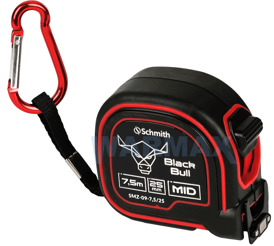 SCHMITH Miara zwijana 7,5m x 25mm Black Bull
