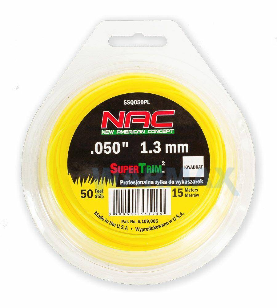 NAC Żyłka tnąca kwadratowa 1,3 mm SSQ050PL