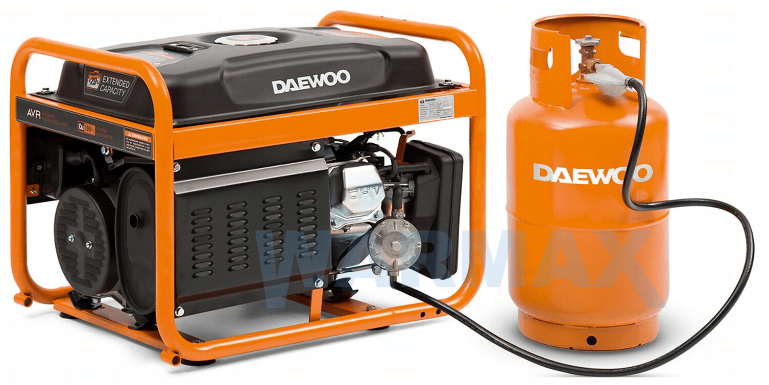 DAEWOO Agregat prądotwórczy dwupaliwowy LPG/benzynowy 3,2KW 230V GDA 3500DFE (Zdjęcie 6)