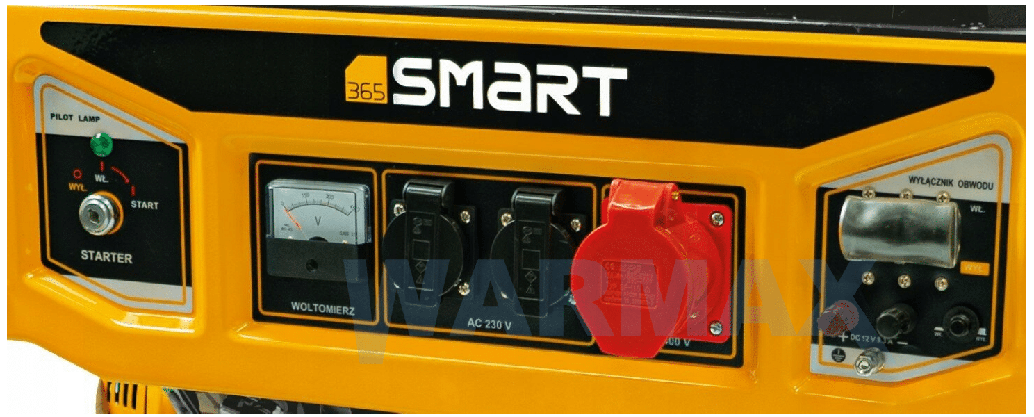 SMART Agregat prądotwórczy benzynowy 5,5KW 230V/380V SM-01-6500S3 (Zdjęcie 2)