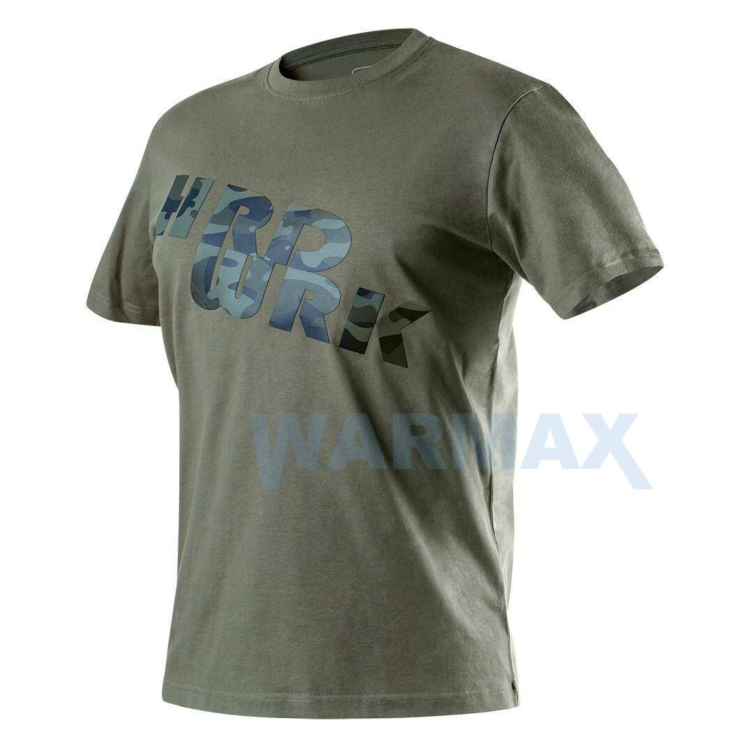 NEO T-shirt roboczy oliwkowy CAMO, rozmiar XL