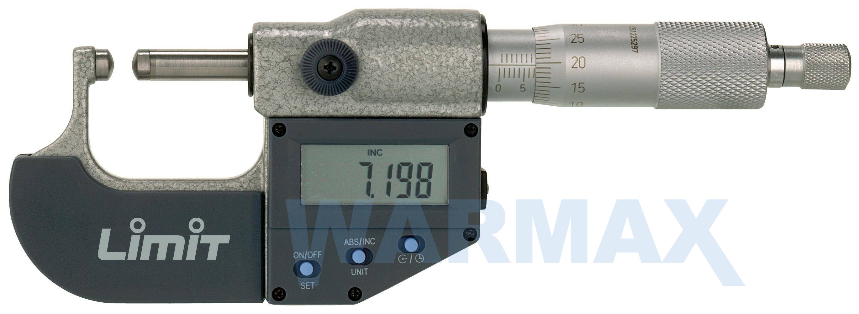 LIMIT Elektroniczny mikrometr do rur 0-25 mm