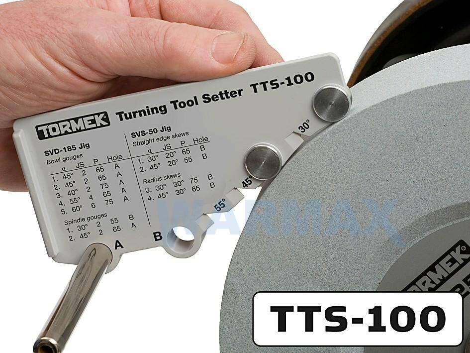 TORMEK Osprzęt ustawczy do noży tokarskich, zapewniający dokładne wykonanie kształtu i kąta ostrza TTS-100