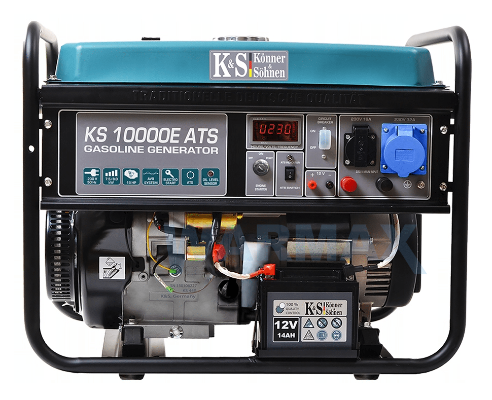 KÖNNER & SÖHNEN Agregat prądotwórczy benzynowy 8.0kW 230V KS 10000E ATS