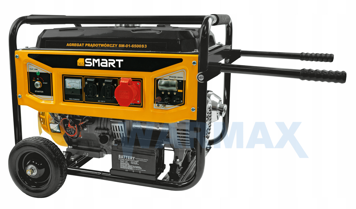 SMART Agregat prądotwórczy benzynowy 5,5KW 230V/380V SM-01-6500S3