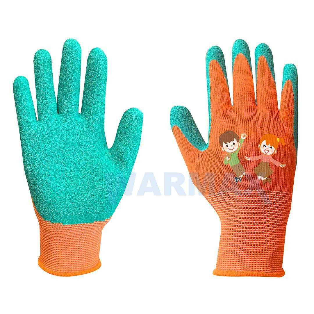 NEO Rękawice robocze dla dzieci, poliester pokryty lateksem (crincle) - rozmiary 3-5