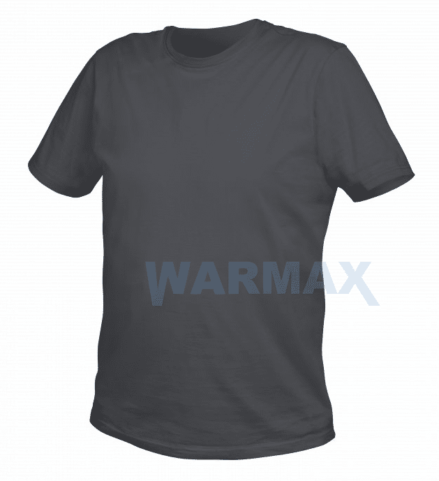 HOGERT Vils t-shirt bawełniany grafitowy - rozmiary S-3XL