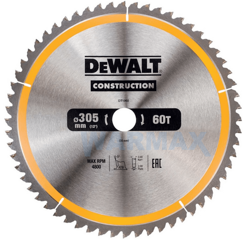 DEWALT Tarcza do drewna 305 mm 60 zębów