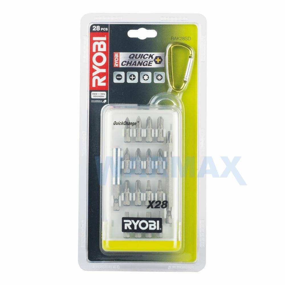 RYOBI Zestaw bitów 28 sztuk RAK28SD