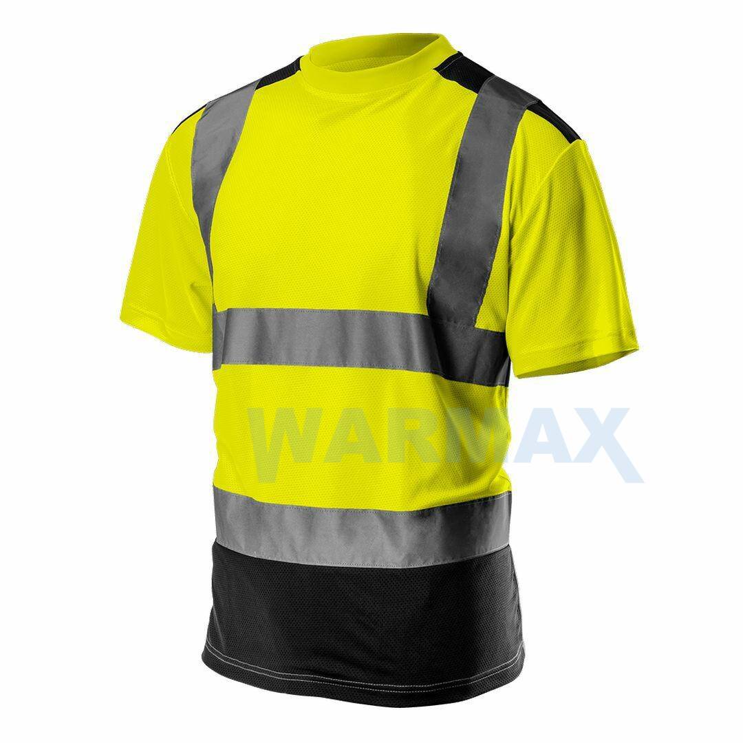 NEO T-shirt ostrzegawczy, ciemny dół, żółty, rozmiar XL