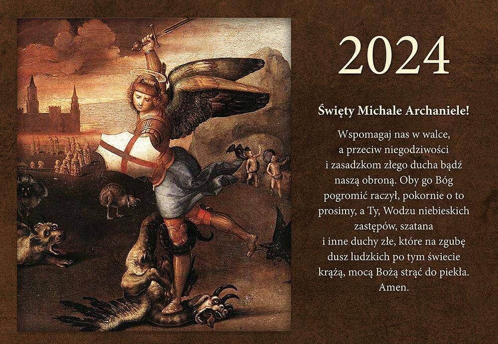 2024 kalendarz trójdzielny - Św. Michał Archanioł (Zdjęcie 1)