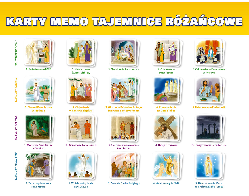 Karty Memo - Tajemnice Różańcowe (40 kart) (Photo 3)