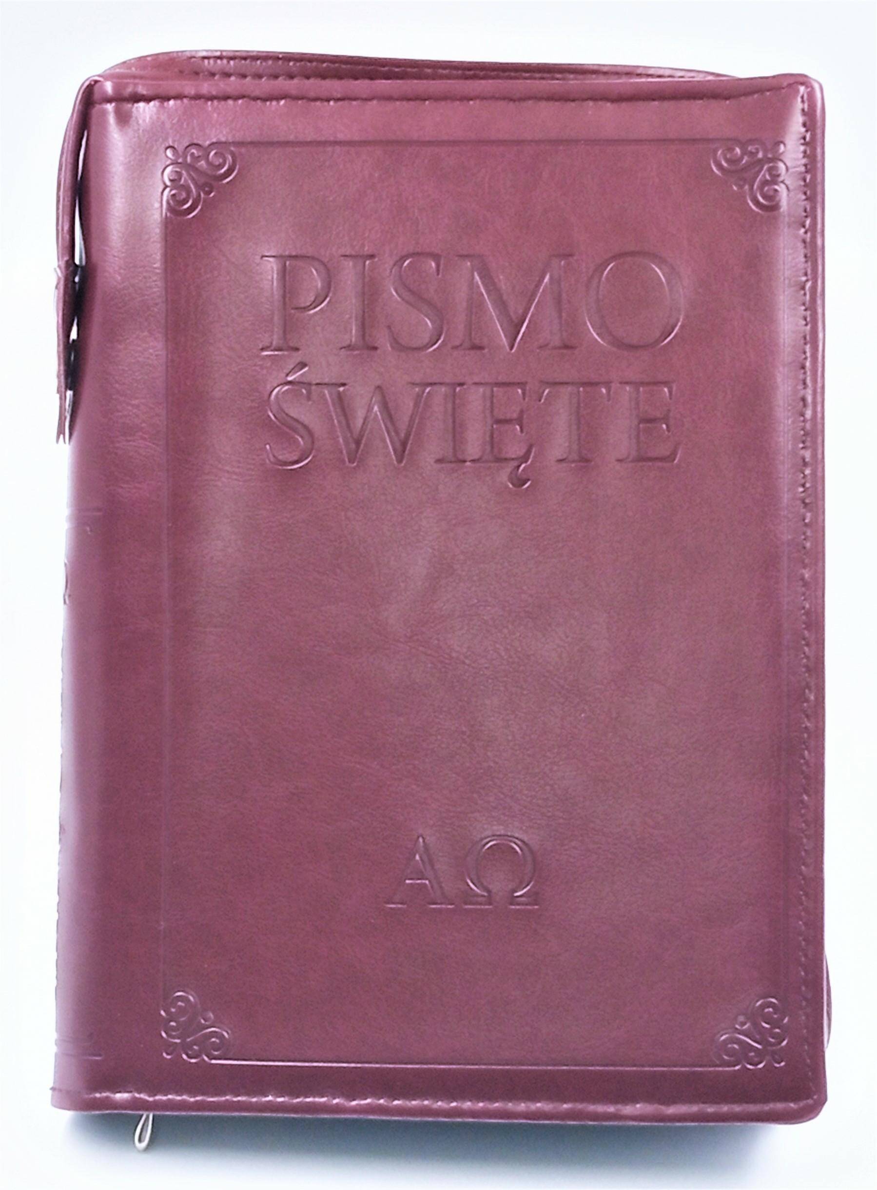 Etui na Pismo Święte brązowe tłoczone