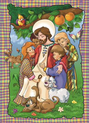 Jezus wśród dzieci - Puzzle 120 elementów (Zdjęcie 3)