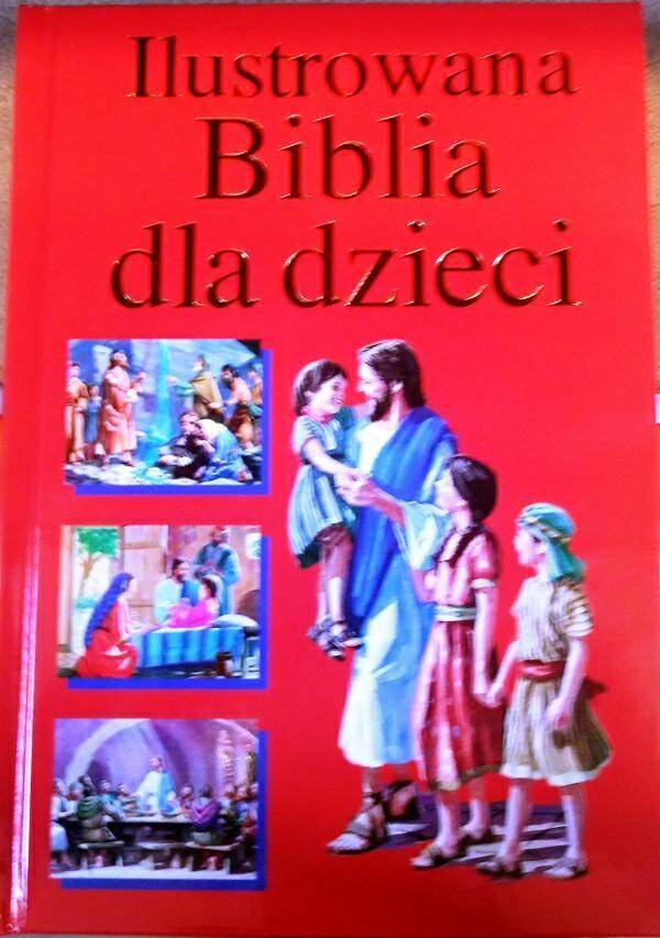 Ilustrowana Biblia dla dzieci - czerwona