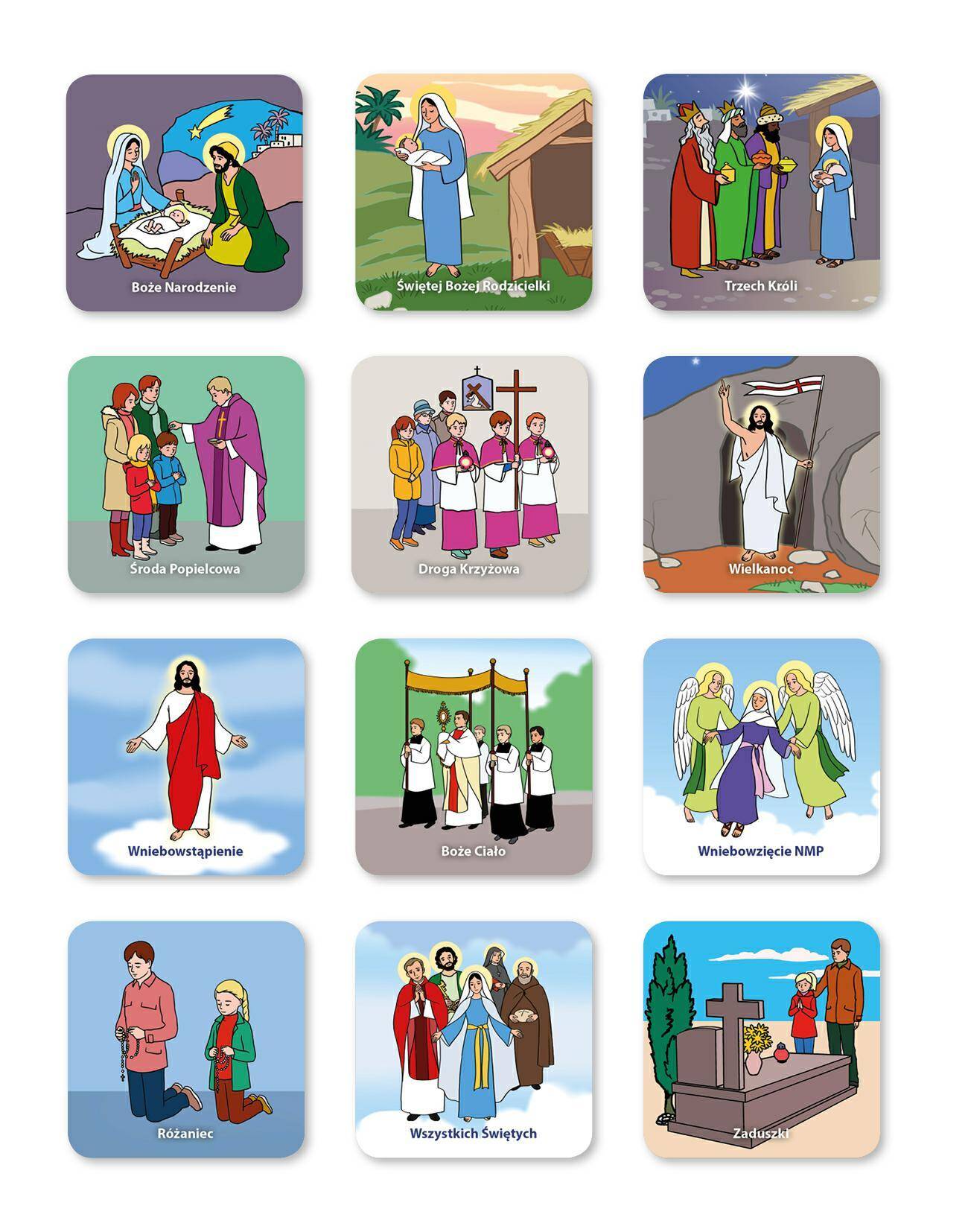 Karty Memo - Rok Liturgiczny (24 karty) (Zdjęcie 3)