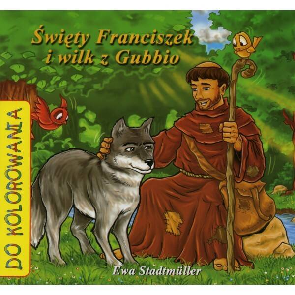 Św. Franciszek i wilk z Gubbio - kolorow