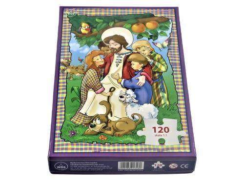Jezus wśród dzieci - Puzzle 120 elementów (Zdjęcie 1)