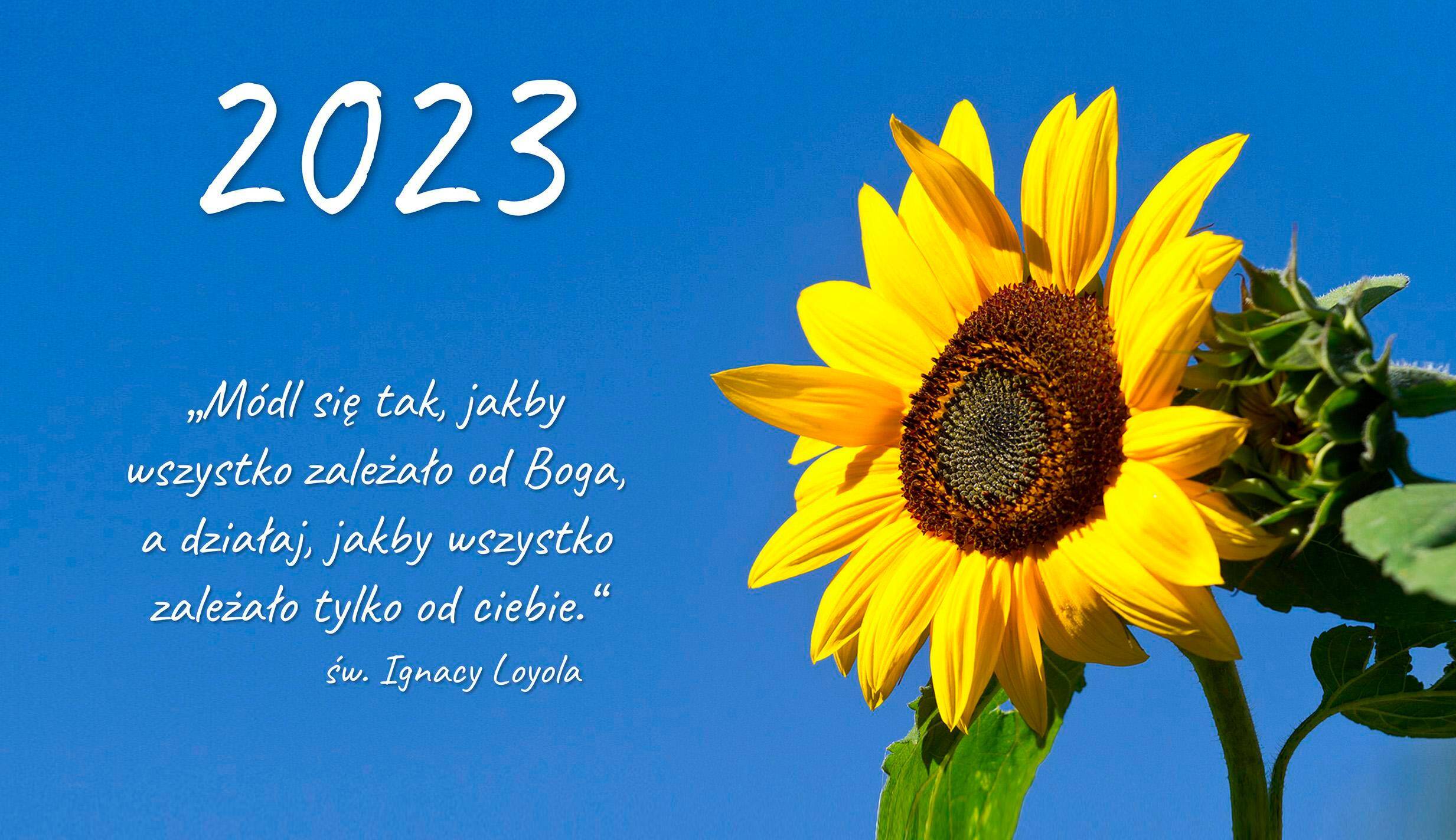 2023 kalendarz trójdzielny - Słonecznik (Photo 1)