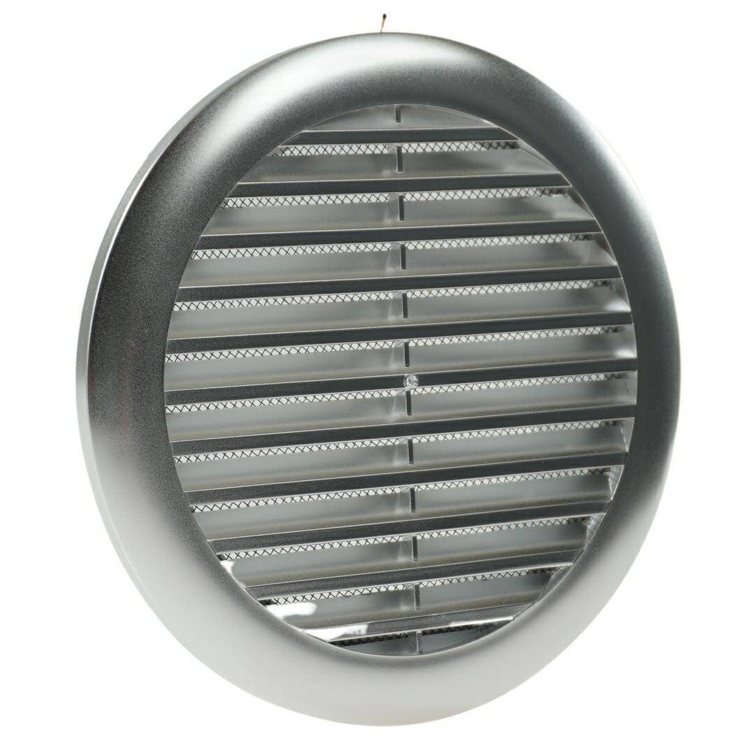 Kratka wentylacyjna okrągła Srebro fi100 (Zdjęcie 1)