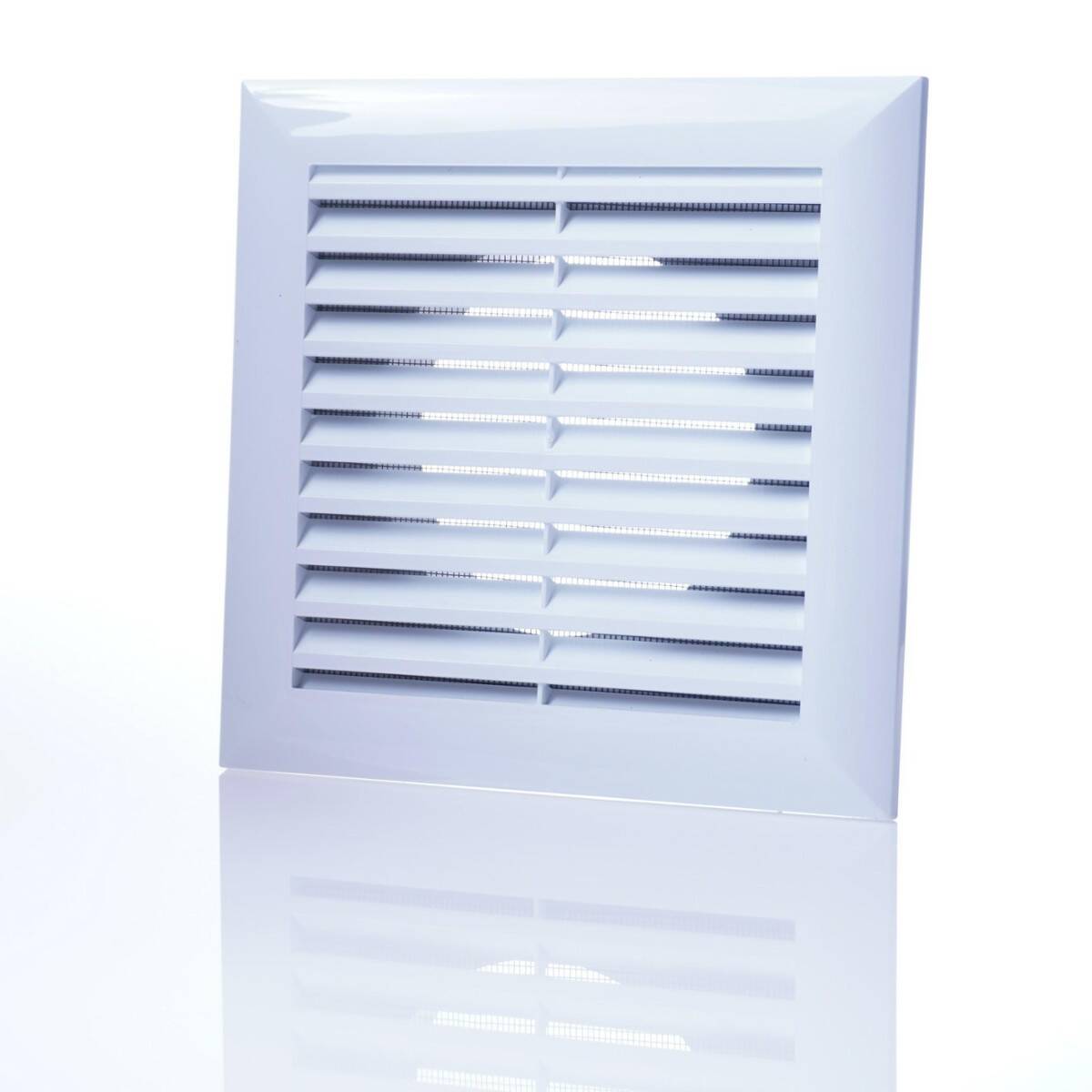 Ventilation grille White 17x17 Ø100