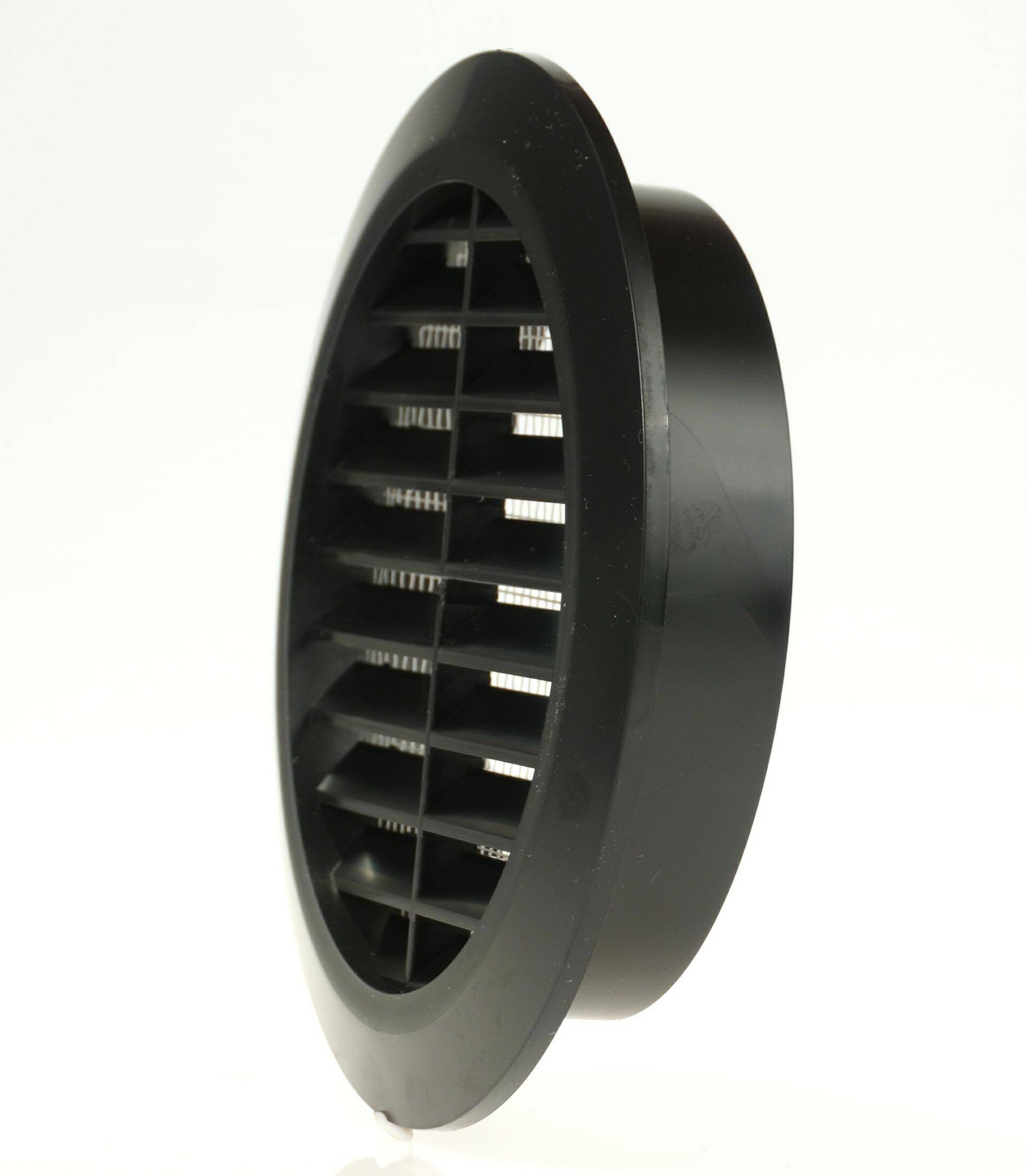 Kratka wentylacyjna okrągła czarna fi150 (Zdjęcie 2)