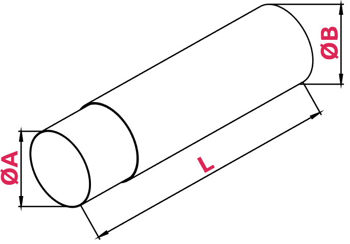 100mm Kanał okrągły teleskopowy 0,3mb - (Zdjęcie 2)