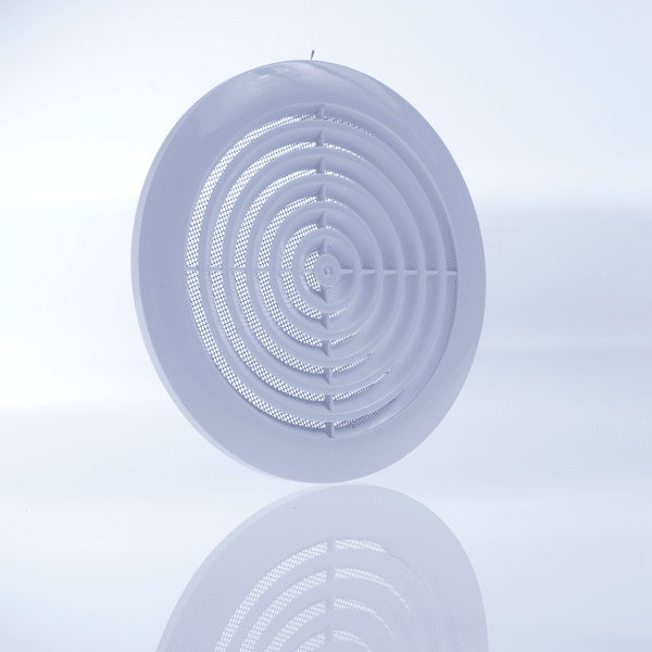 Kratka wentylacyjna okrągła Biała fi100 (Zdjęcie 3)