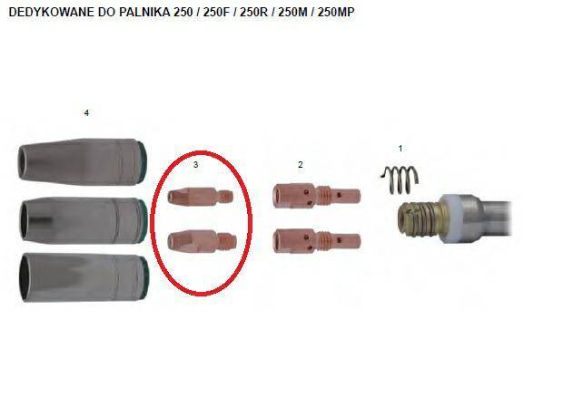 Końcówka MB 25/36 M6x28mm CuCrZr 1,0mm