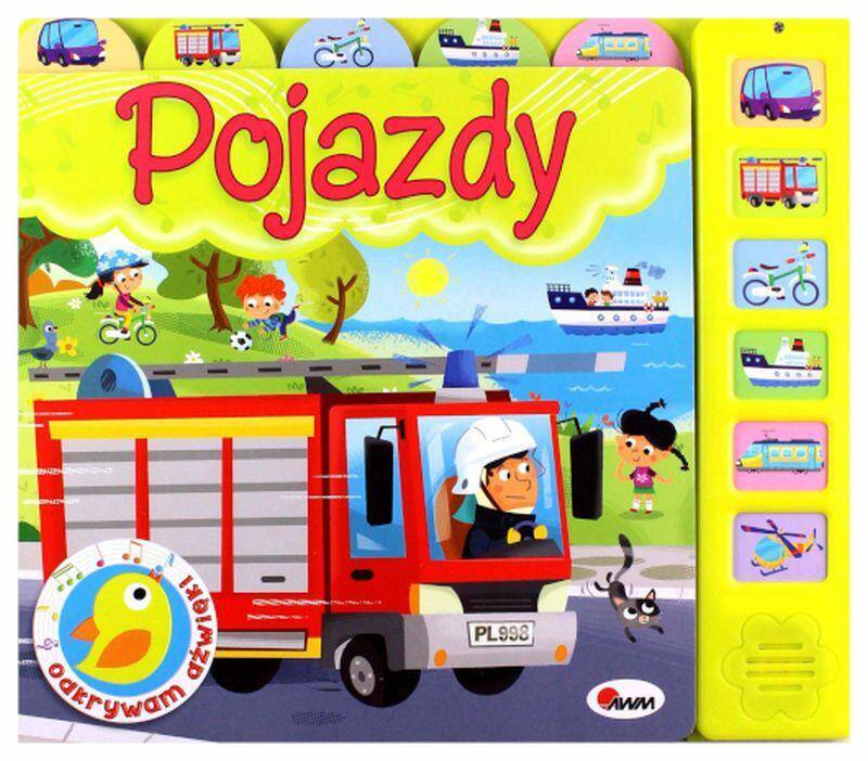 KSIĄŻKA ODKRYWAM DŹWIĘKI - POJAZDY 3878