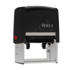 Pieczątka Traxx 9027 czarny/czerwony tusz 60x40mm (Zdjęcie 1)