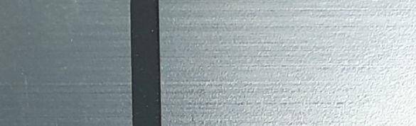 Laminat Laserply 3150 1220x610x3,0mm srebrny szczotkowany/czarny z podkładem klejącym (Zdjęcie 1)