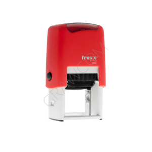 Pieczątka Traxx 9023 czerwony/czysty 30x30 mm 
